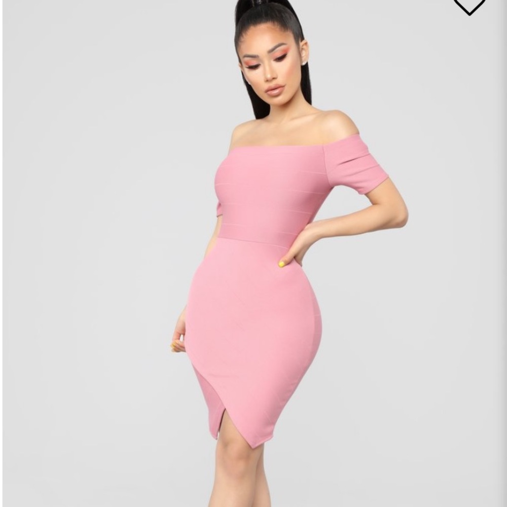 Mini pink dress